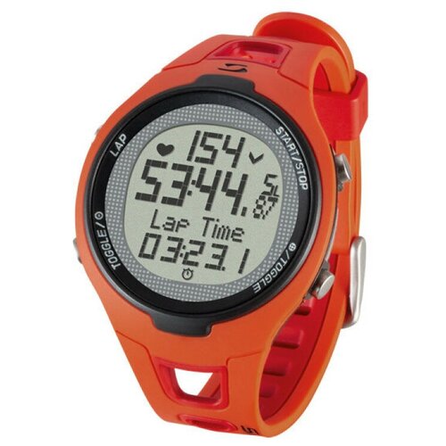 фото Пульсометр 4-021515 pc 15.11 спортивные часы с нагрудным сердечным датчиком, 15 функций, красные sigma
