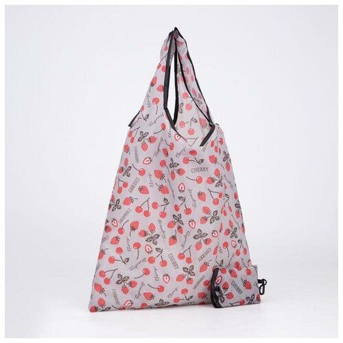 фото Ооо ск сумка складная без молнии, с карабином, цвет серый