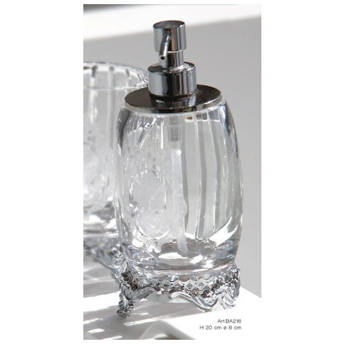 Дозатор для мыла настольный IL PARALUME MARINA SET CAMEO BA216/CR/TR хром d200h80