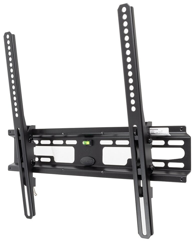 Kromax FLAT-4 black, наст. для TV 22"-65", max 55 кг, 1 ст св., нак. +3 -10 , от ст. 42 мм, max VESA 400x400 мм.