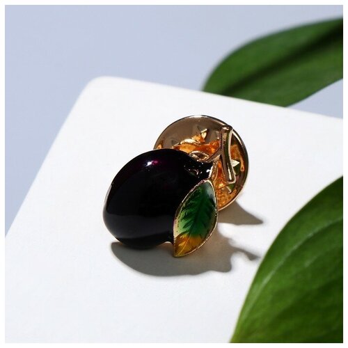 фото Значок "маслинка", цветной в золоте recom