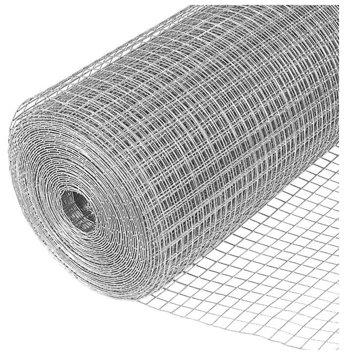 Сетка Оцинк Сварн яч. 50 х 50 мм d=1,6 мм (рулон 1,5 х 25 м) - фотография № 1
