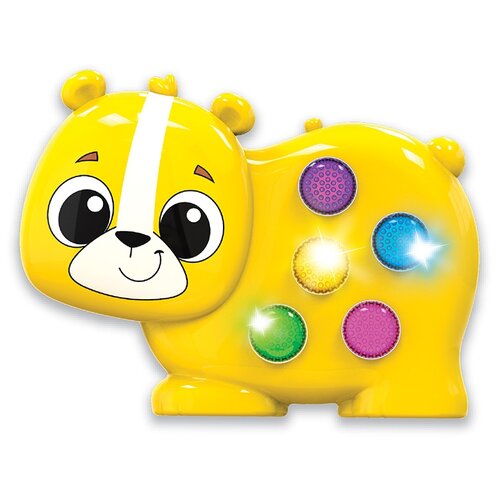 Развивающая игрушка Азбукварик Любимые веселушки Мишутка, желтый