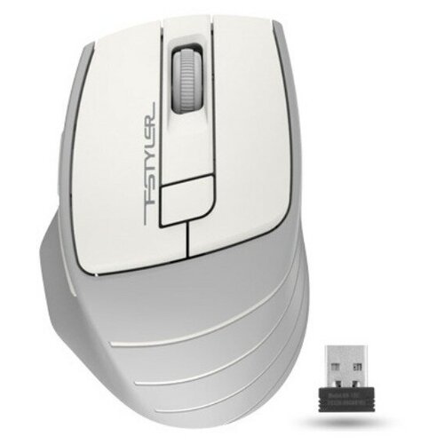 Мышь компьютерная A4 Fstyler FG30 беспроводная 2000dpi серыйбелый 108500₽