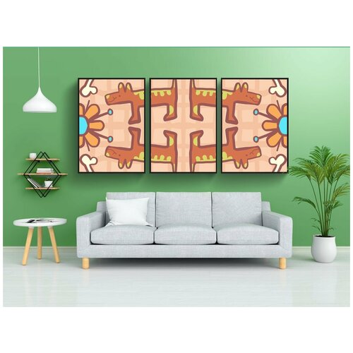 фото Набор модулных постеров для интерьера "аннотация, задний план, шаблон" 60x90 см. в тубусе, без рамки lotsprints