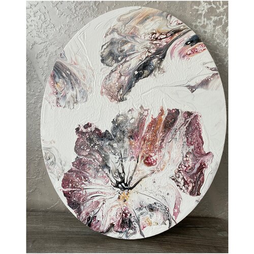 Картина интерьерная овальная. Размер 50 на 40 см. Без рамы.