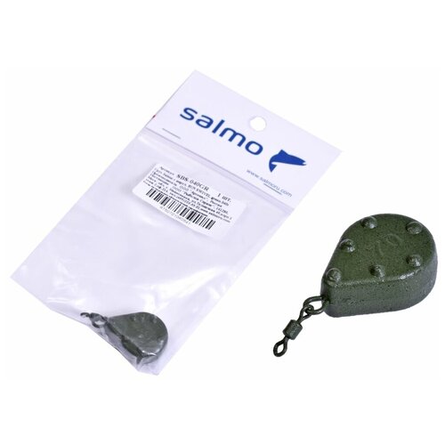 груз salmo с вертл bun swivel green 060г Груз с вертлюгом Salmo Bun Swivel, 040 г (цвет: green)