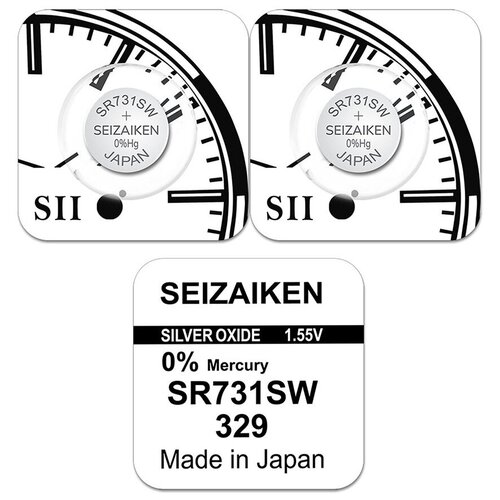 Батарейка Seizaiken 329 (SR731), 2 шт.