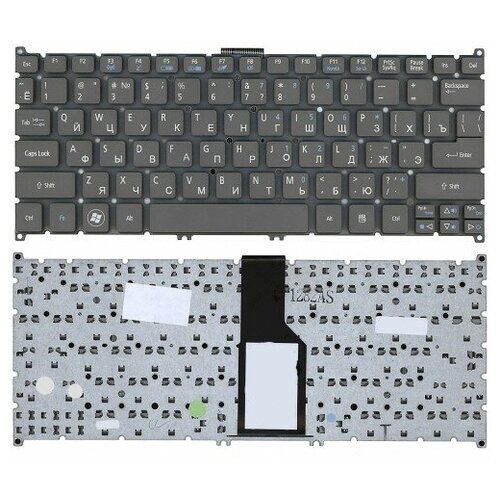Клавиатура keyboard NSK-R12PW 0R для ноутбука Acer Aspire S3 S3-371 S3-331 S3-391 S3-951 S5 S5-951 S5-391 S5-371 V5-121 V5-131 V5-171 MS2346 One 725 One 756 V5-123 One AO725 черная 1147₽