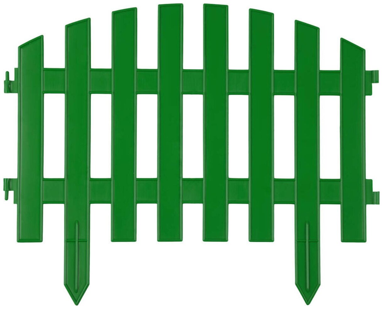 Декоративный забор GRINDA Ар Деко 28х300 см зеленый 422203-G