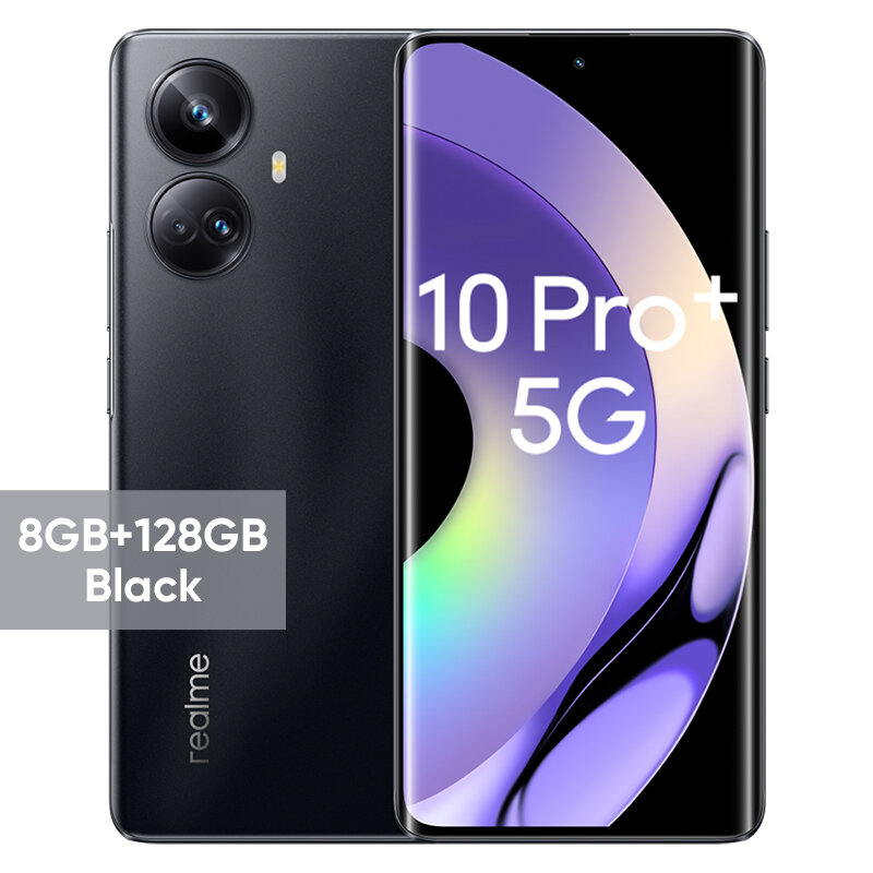 Смартфон realme 10 Pro+ 5G 8/128 ГБ RU, 2 nano SIM, черный