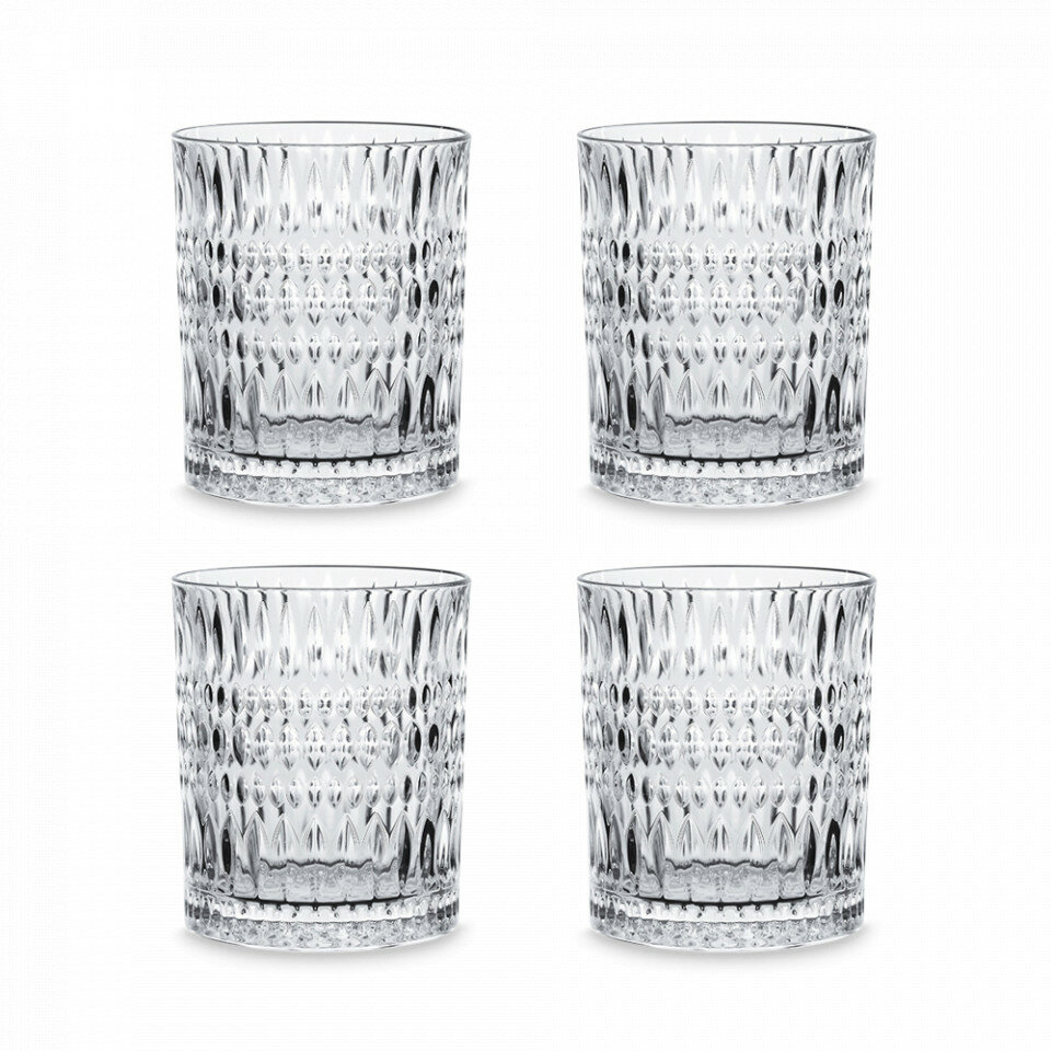 Набор из 4-х стаканов для виски, 294 мл, хрустальное стекло N104251 Ethno