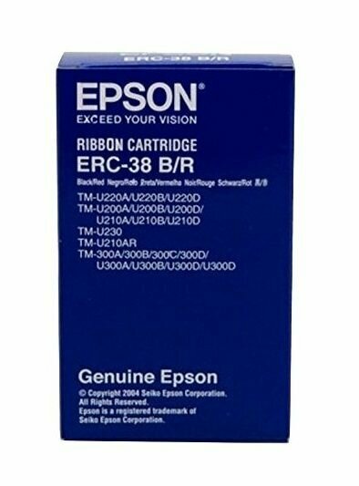 Epson ERC-38BR Black/Red / C43S015376 матричный картридж - красный + черный, 4 млн знаков для принтеров Epson