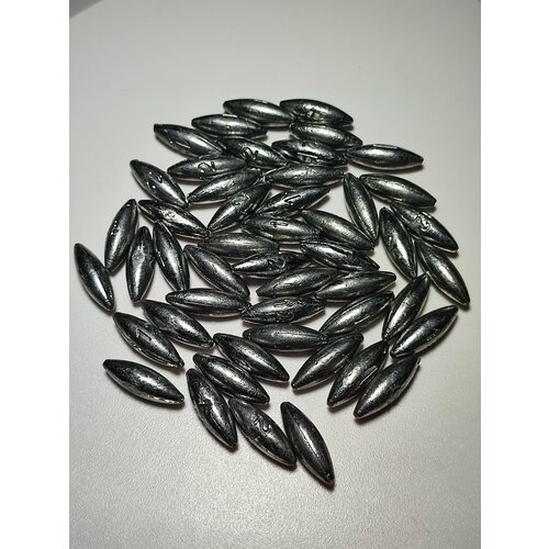 Набор грузил скользящих оливка длинная 12 гр - 50 шт