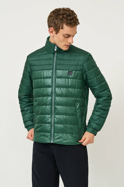 куртка Baon, демисезон/зима, силуэт свободный, утепленная, дополнительная вентиляция, карманы, водонепроницаемая, быстросохнущая, манжеты, размер 54, зеленый