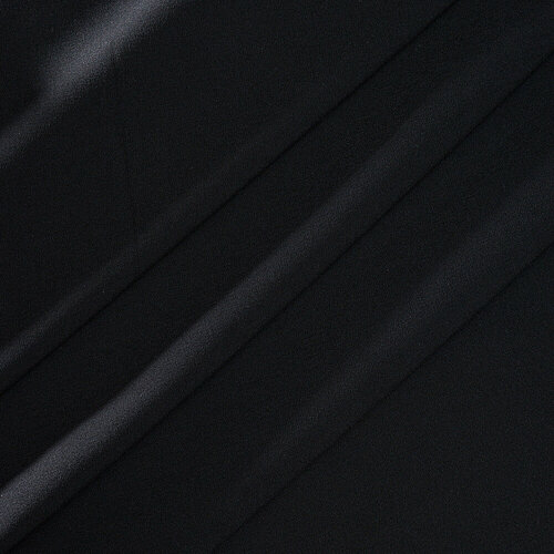 Ткань костюмная стрейч черная без рисунка (2786)
