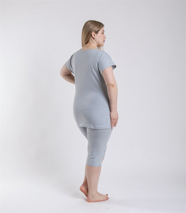 Пижама женская Serge, 5117/6, серый с белым горошком, размер 54 - фотография № 5