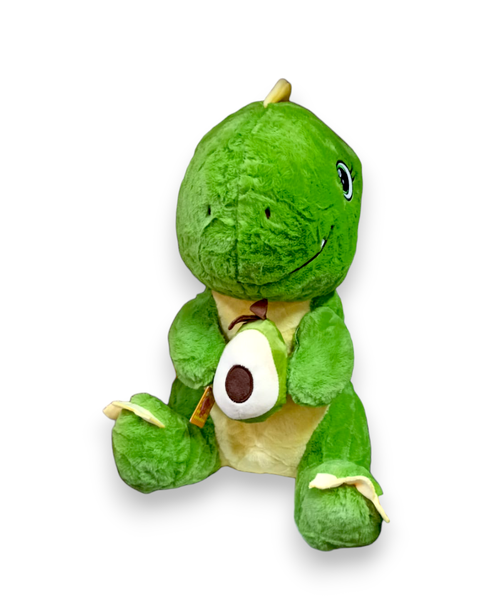Мягкая игрушка Дракоша зеленый с авокадо 45 см