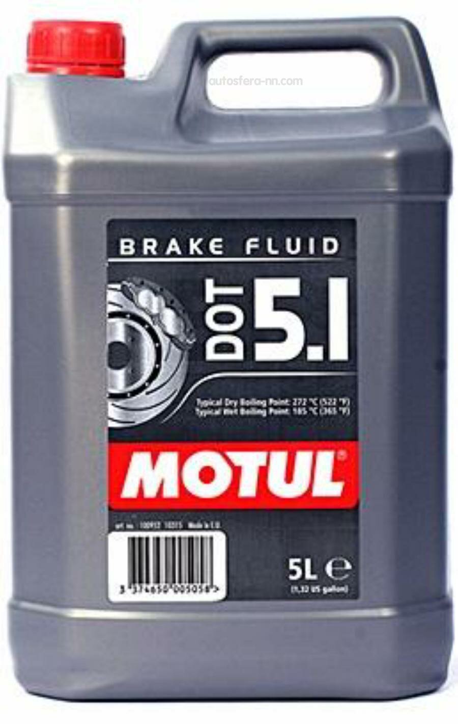MOTUL 100952 Тормозная жидкость DOT 5.1 Brake Fluid 5л 100952