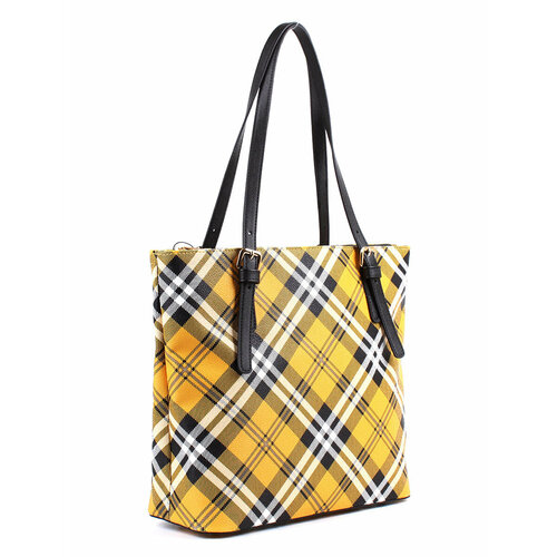 фото Сумка шоппер медведково, желтый, черный