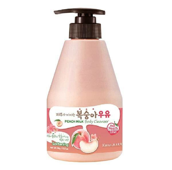 Гель для душа с ароматом персика [Welcos] Kwailnara Peach Milk Body Cleanser