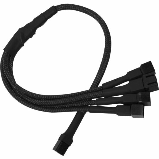 Разветвитель Nanoxia 3-pin в 4 х 3-pin, 30см, black NX34A30