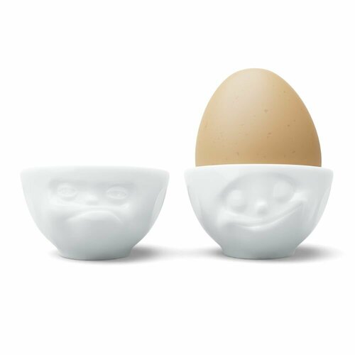 Набор подставки для яиц Tassen "Счастливая улыбка и Ворчун", 2 шт