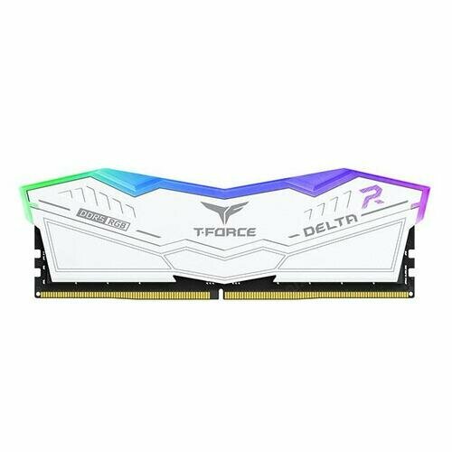 Модуль памяти 32GB 2x16GB TEAMGROUP T-Force Delta RGB DDR5 6400MHz CL32 32-39-39-84 135V FF4D532G6400HC32ADC01 White 1918000₽