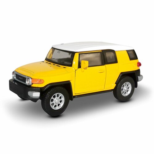 Машинка WELLY TOYOTA FJ CRUISER Желтый / модель машины 1:38 с пружинным механизмом