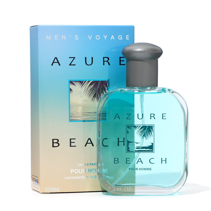 Delta PARFUM Парфюмерная вода мужская Men's Voyage Azure Beach, 100 мл (по мотивам Azzaro Chrome (Azzaro)