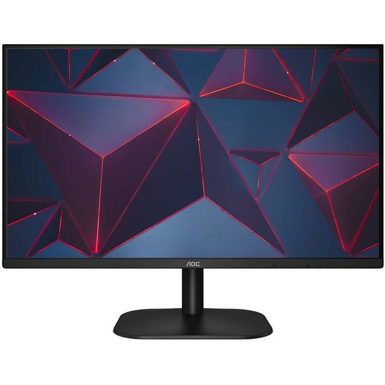 Монитор 23.8" AOC 24B2XH/EU, черный матрица: IPS, 1920x1080, разъёмы: HDMI, Kensington lock, VGA, мини-Джек 3.5