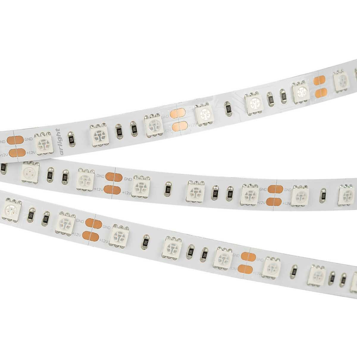 Arlight Светодиодная лента Arlight 14,4W/m 60Led/m 5060SMD красный 5M RT-B60-10mm 24V Red 008817(2)