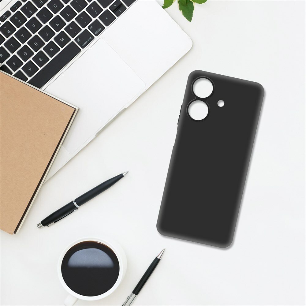 Чехол-накладка Krutoff Soft Case для Realme Note 60/Note 60X черный — фото 1