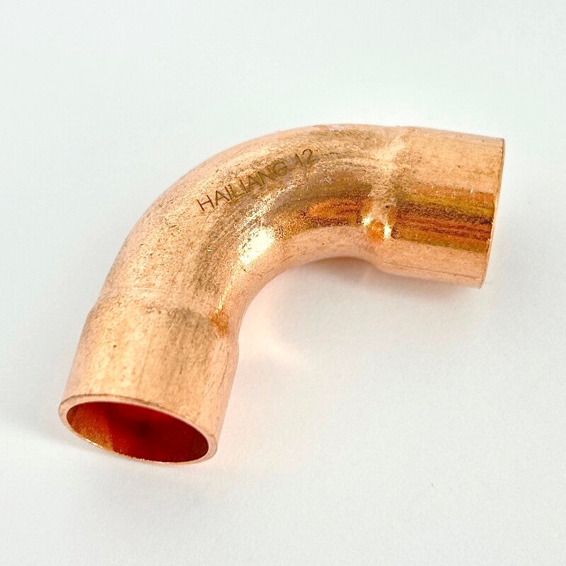 Отвод медный под пайку 12 мм двухраструбный (серия 95002A) Hailiang