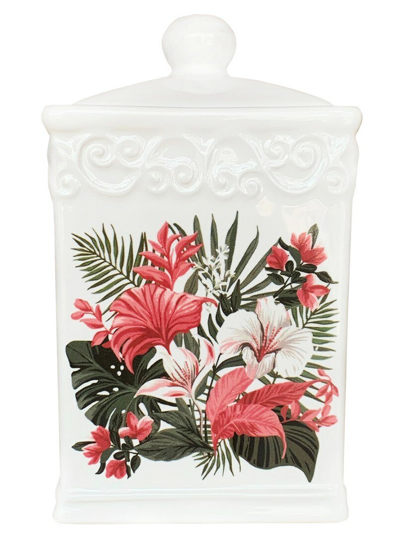 Чай GET&JOY "Тропические Цветы", черный, в керамической банке, 50гр.