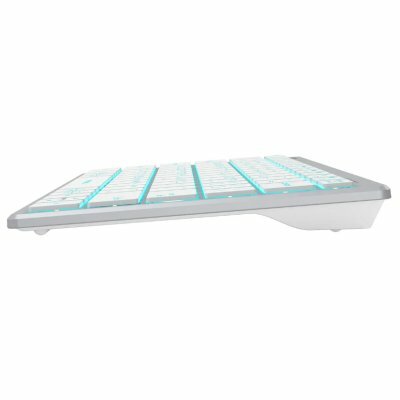 Клавиатура A4Tech Fstyler FX61 белый/синий (fx61 white) - фото №2