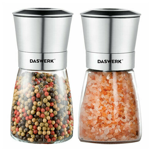 Механические ручные мельницы для соли и перца набор 2 шт нержавеющая сталь DASWERK 456628 670₽