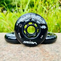 SEBA Street Invaders колеса для роликов 84A 72 / 76 / 80 мм, 80mm, Черный