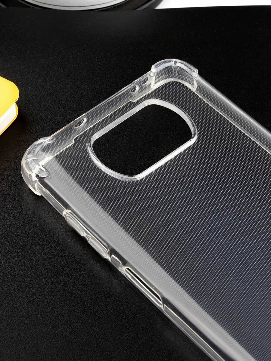 Чехол на Xiaomi POCO X3 / X3 PRO / X3 NFC усиленные углы прозрачный — фото 1