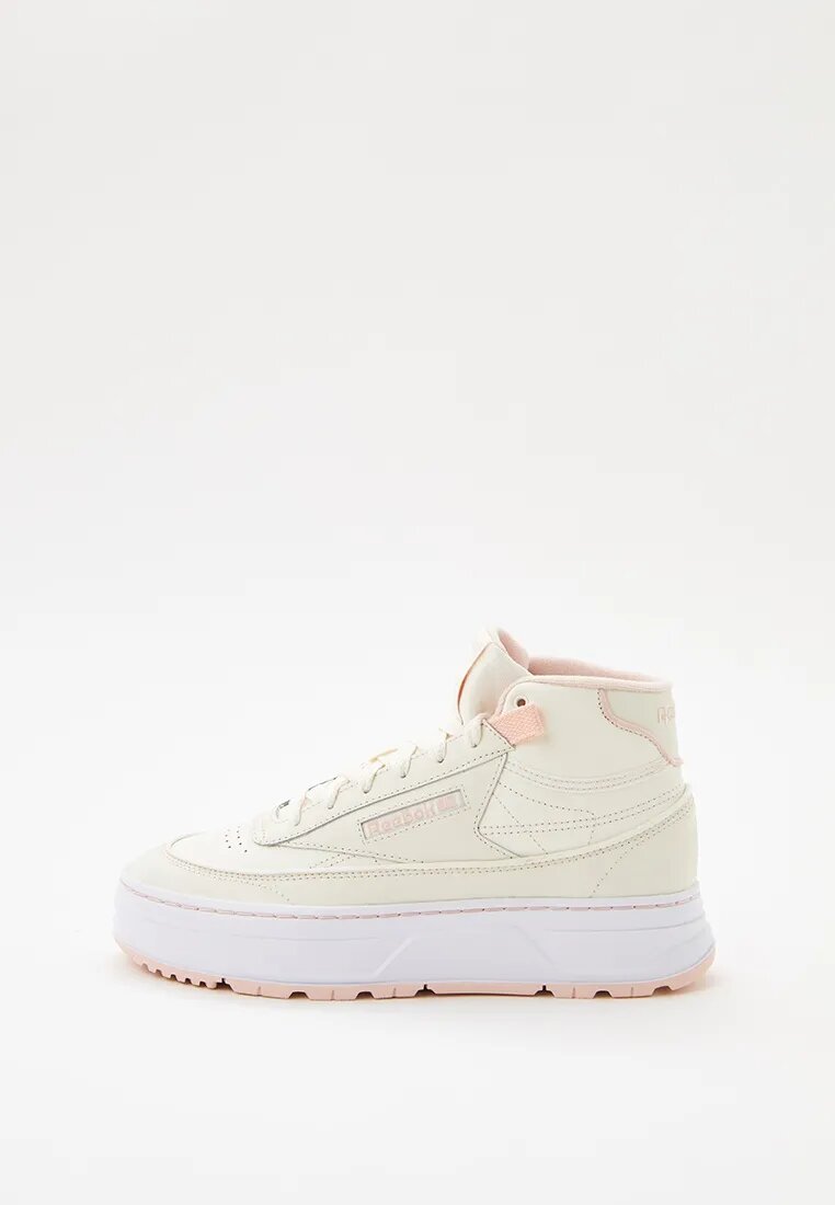 Кеды Reebok CLub C Geo Mid, размер 40, бежевый