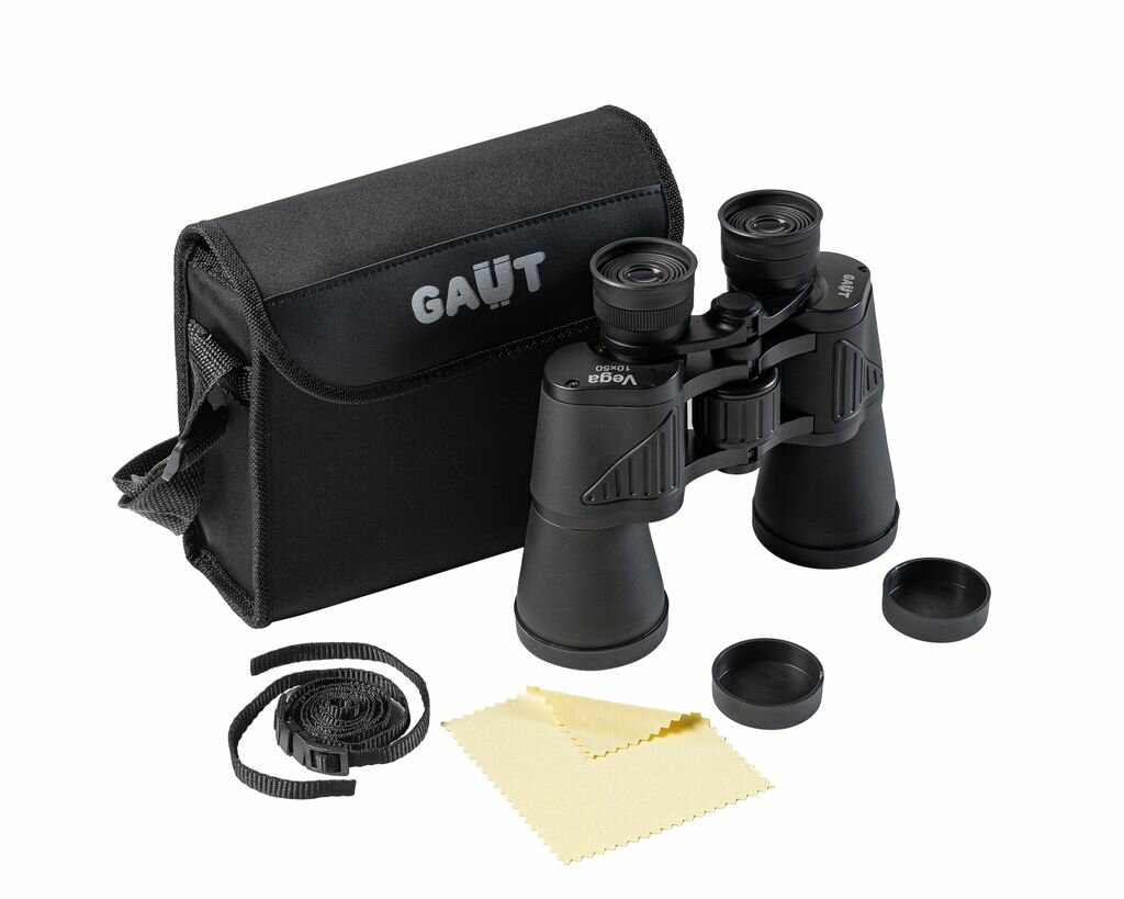 Бинокль Gaut Vega 10x50, линзы BK7, тип Porro