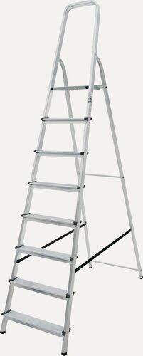Изображение товара Стремянка алюминиевая Новая Высота NV 1110 8 ступеней для ремонта и монтажных работ