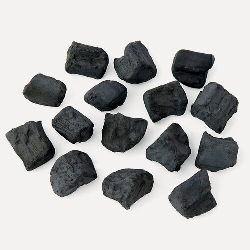 Изображение товара Набор для биокамина Bioteplo "Угли", керамика, чёрный матовый, 15 штук в наборе
