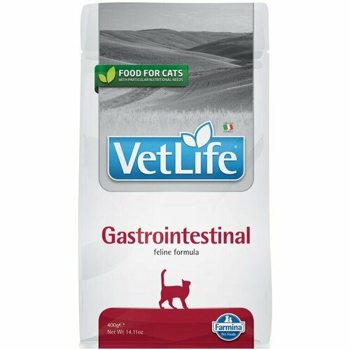 Корм для кошек Farmina Vet Life, при проблемах с ЖКТ 400 г