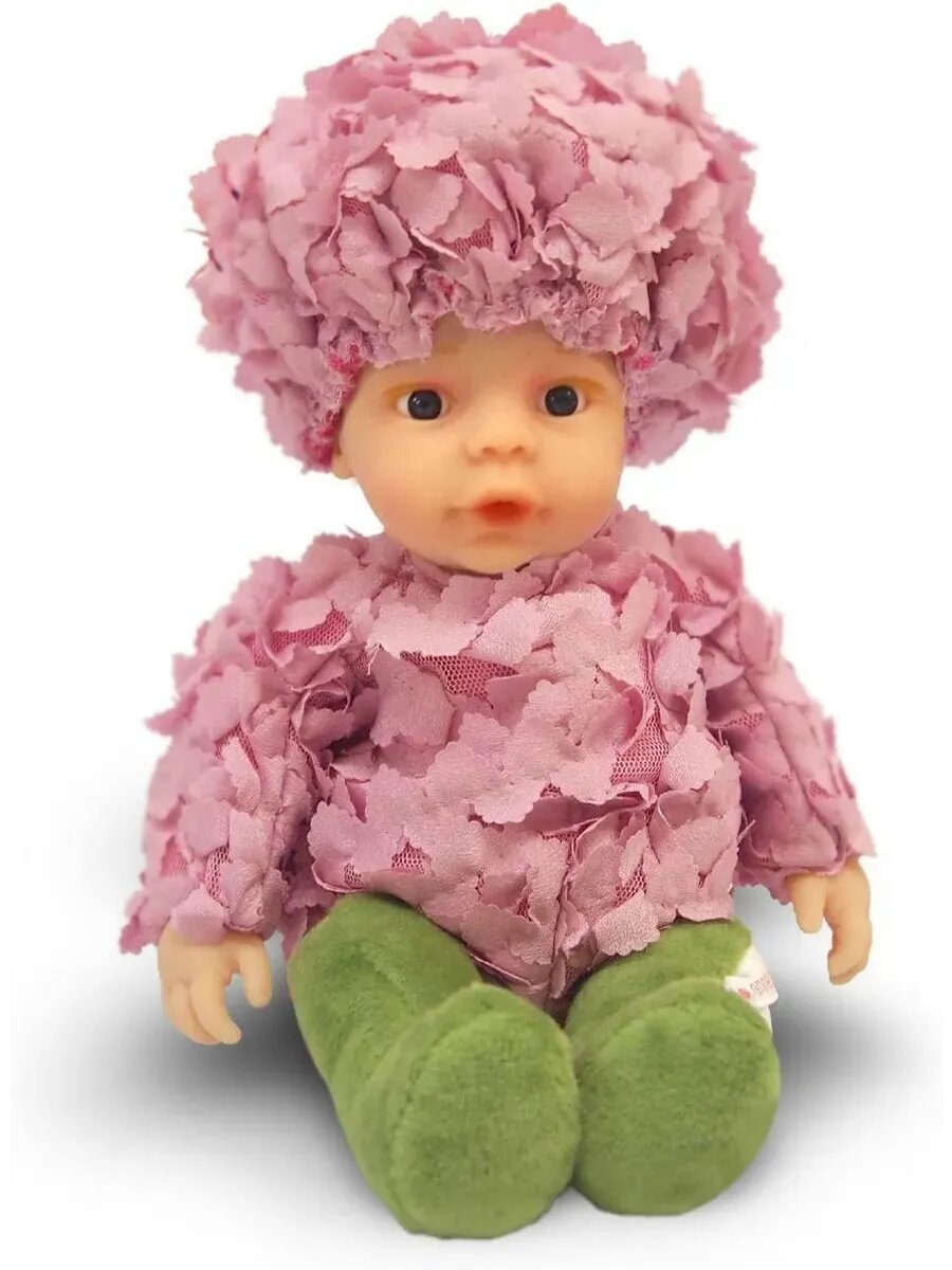 Кукла Anne Geddes Розовая Гортензия, мягконабивная, 23см, в подарочной упаковке