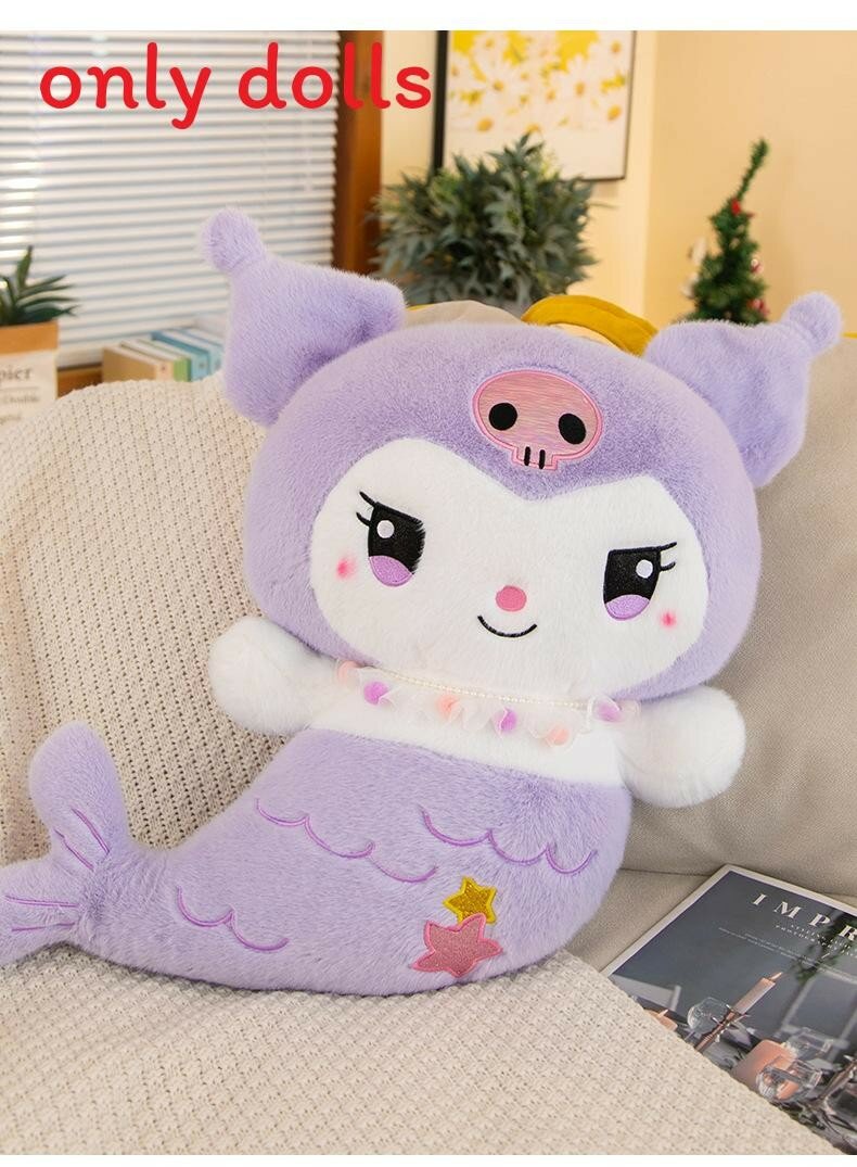 Плюшевая кукла подушка персонаж кутоми ми мелоди мультфильм русалка для детей 40 см