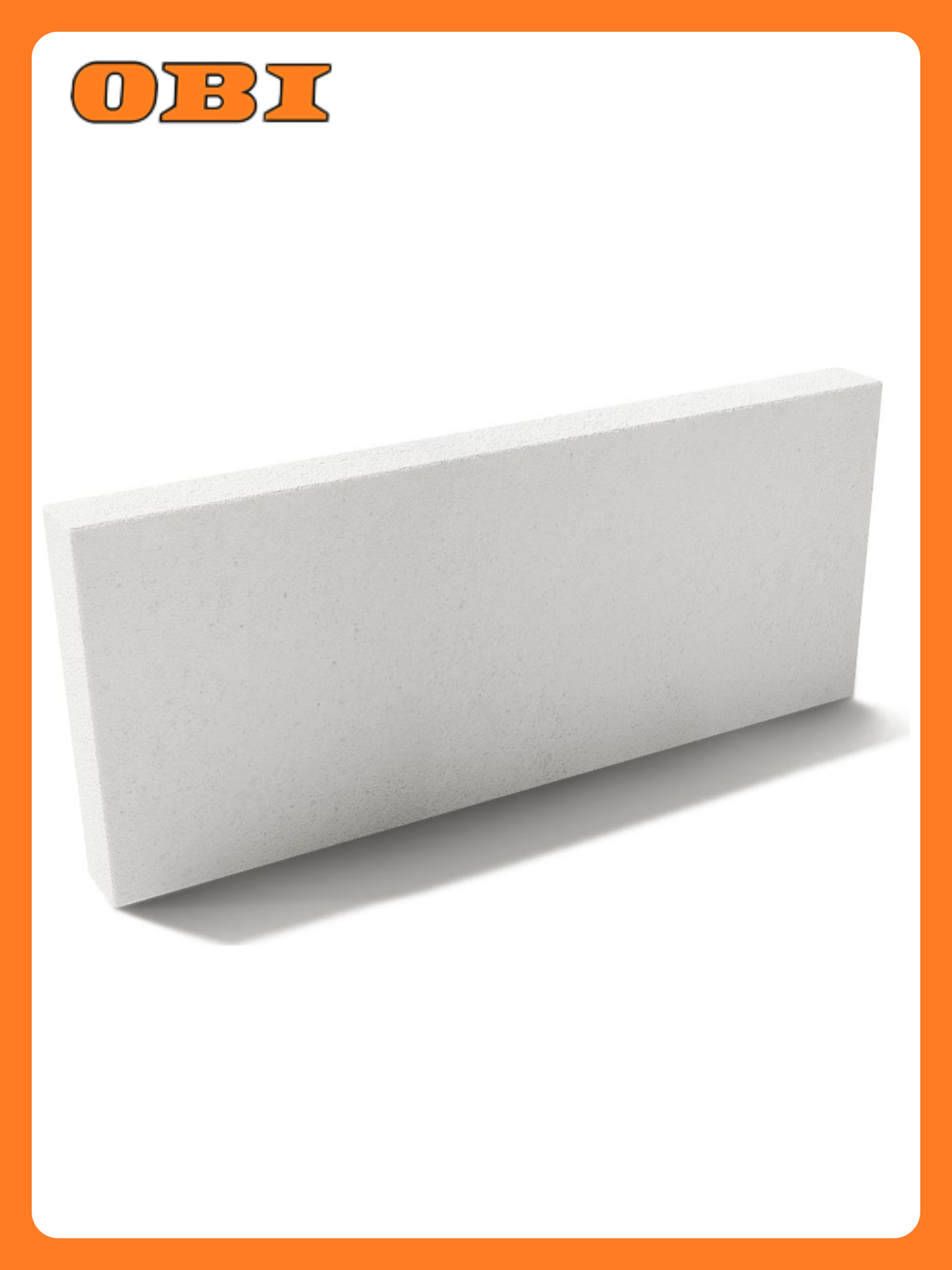 Блок газобетонный Бонолит 5x25x60 см белый для кладки стен и перегородок