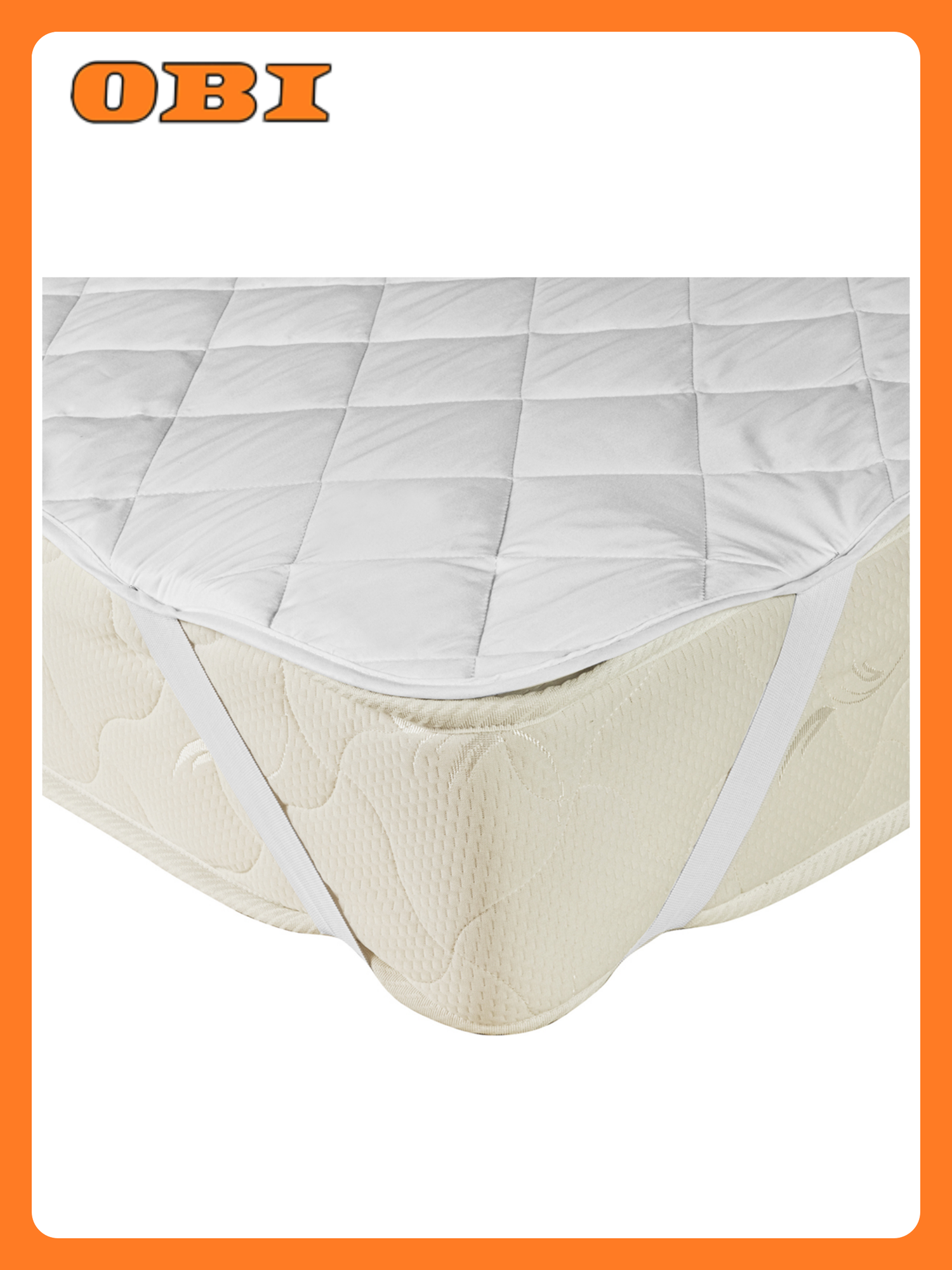 Наматрасник KUPU-KUPU Экофайбер 90х200см с резинкой по углам