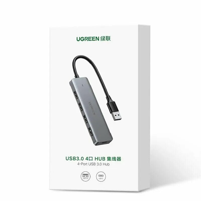 USB-концентратор, адаптер-концентратор для подключения устройств к ноутбуку и расширения портов — фото 1