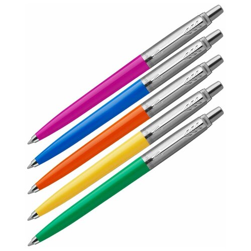 фото Parker набор шариковых ручек jotter plastic, синий цвет чернил